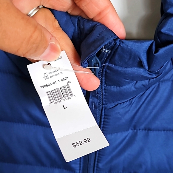 Mens GAP Vest Navy Blue (L) - Picture 4 of 6